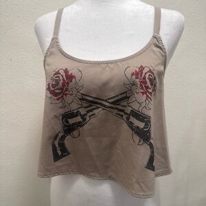 Audrey 3+1 Guns and Roses Crop Top